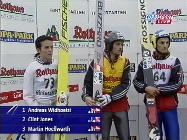 Clint Jones, Andreas Widhoelzl i Martin Hoellwarth (Eurosport)